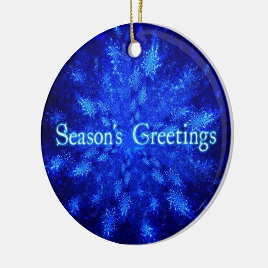 Schneeball Keramik Ornament (Links)