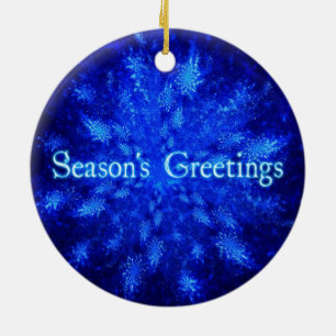 Schneeball Keramik Ornament