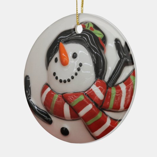 Schneeball Keramik Ornament (Links)