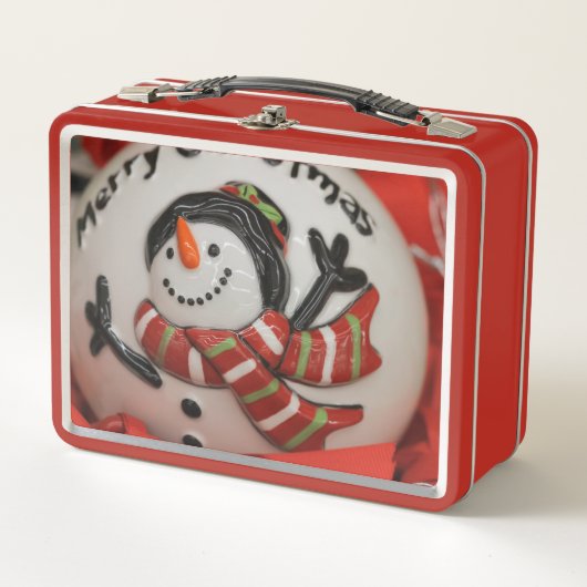 Schneeball Metall Brotdose (Vorderseite)