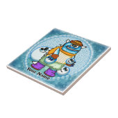 Schneeball-Monster Fliese (Seite)