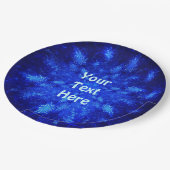 Schneeball Pappteller (Schrägansicht)