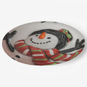 Schneeball Pappteller (Schrägansicht)