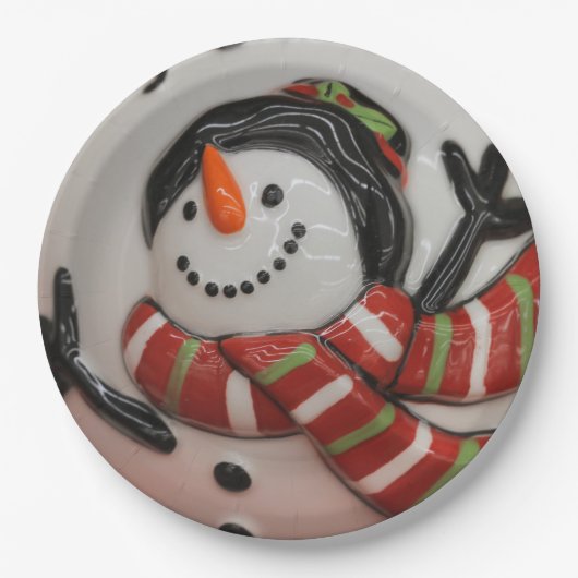 Schneeball Pappteller (Vorderseite)