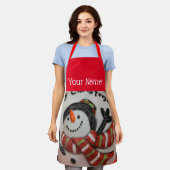 Schneeball Schürze (Getragen)