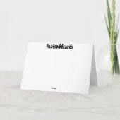 Schneeball-Unfall Feiertagskarte (Rückseite)