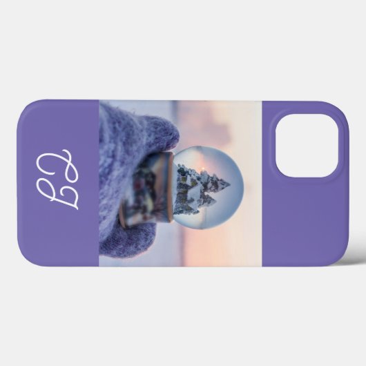 Schneeball Weihnachtsbaum Winterschnee Case-Mate iPhone Hülle (Rückseite (Horizontal))