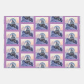 Schneeball Weihnachtsbaum Winterschnee Geschenkpapier Set (Vorderseite 3)