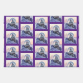 Schneeball Weihnachtsbaum Winterschnee Geschenkpapier Set (Vorderseite)