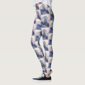 Schneeball Weihnachtsbaum Winterschnee Leggings (Links)