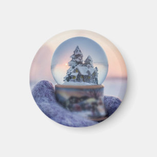 Schneeball Weihnachtsbaum Winterschnee Magnet