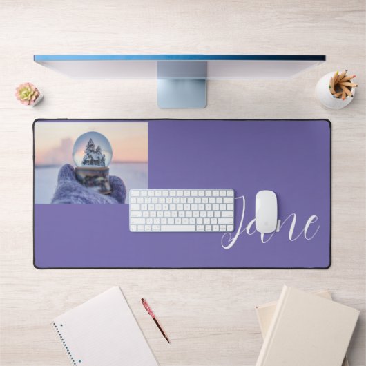 Schneeball Weihnachtsbaum Winterschnee Schreibtischunterlage (Büro 1)