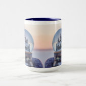 Schneeball Weihnachtsbaum Winterschnee Tasse (Zentrum)