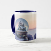 Schneeball Weihnachtsbaum Winterschnee Tasse (Vorderseite Links)