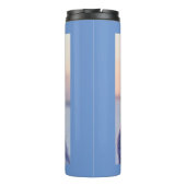 Schneeball Weihnachtsbaum Winterschnee Thermosbecher (Rückseite)