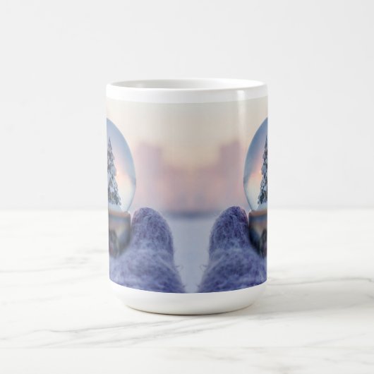 Schneeball Weihnachtsbaum Winterschnee Verwandlungstasse (Zentrum)