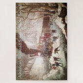 Schneeballbahn großes Puzzle (Vertikal)