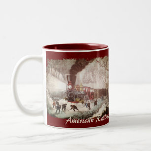 Schneeballbahn Vintage Kaffeemüschchen Zweifarbige Tasse