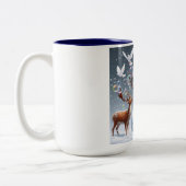 Schneeballblasen-Tasse Zweifarbige Tasse (Links)