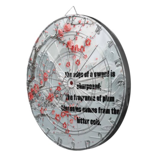 Schneeballblütenmalerei Dartscheibe (Vorderseite rechts)