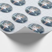 Schneeballdruckerin Ballerina Nutcracker Geschenkpapier (Ecke)