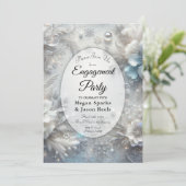 Schneebälle in der Frozblümoppositionspartei Einladung (Stehend Vorderseite)