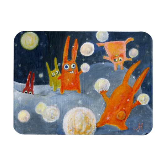 Schneebälle Magnet (Horizontal)