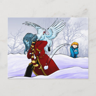 Schneebälle! Postkarte