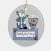 Schneebälle zum Verkauf Keramik Ornament (Links)