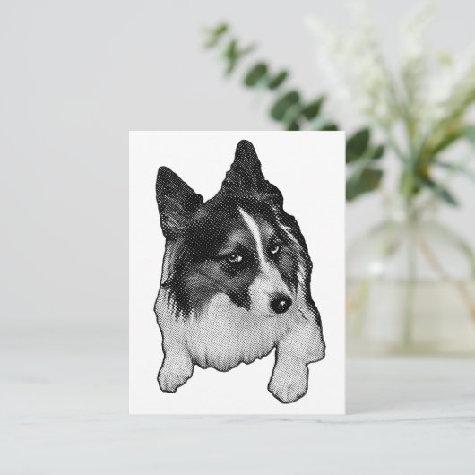 Schneeballebene Postkarte (Stehend Vorderseite)