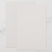 Schneeballfarbe Briefpapier (Vorne/Hinten)
