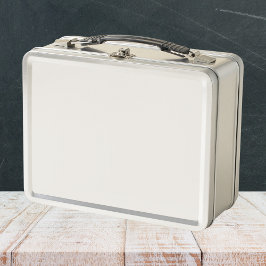 Schneeballfarbe Metall Brotdose