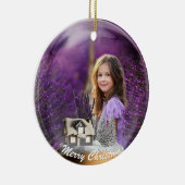 Schneeballglas Keramik Ornament (Rechts)