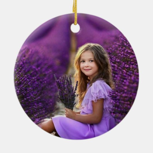 Schneeballglas Keramik Ornament (Hinten)