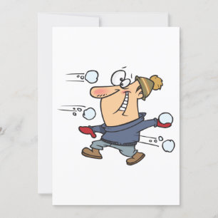 Schneeballkampf Einladung