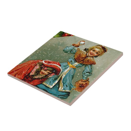 Schneeballkampf Fliese (Seite)