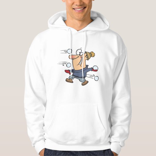 Schneeballkampf Hoodie (Vorderseite)