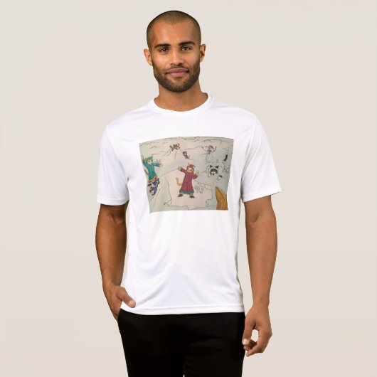 Schneeballkampf T-Shirt (Vorne ganz)