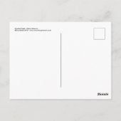 Schneeballkämpferkarte Postkarte (Rückseite)