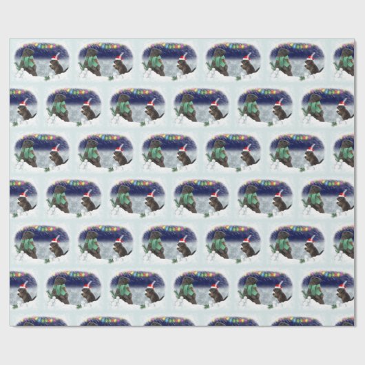 Schneeballkampfpapier Geschenkpapier (Flach)