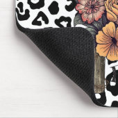 Schneeballkreuz, Blume und Schmetterlinge Mousepad (Ecke)