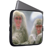 Schneeballkuchen, japanischer Macaque, Laptopschutzhülle (Vorne Rechts)