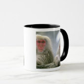 Schneeballkuchen, japanischer Macaque, Tasse (VorderseiteRechts)