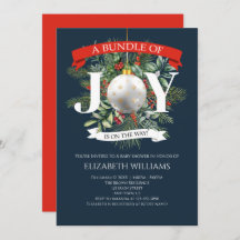 Schneeballmassage Weihnachtsgrün Babydusche