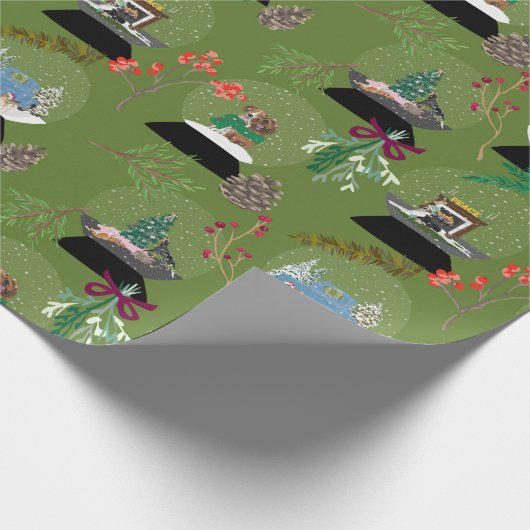 Schneeballmoos Geschenkpapier (Ecke)