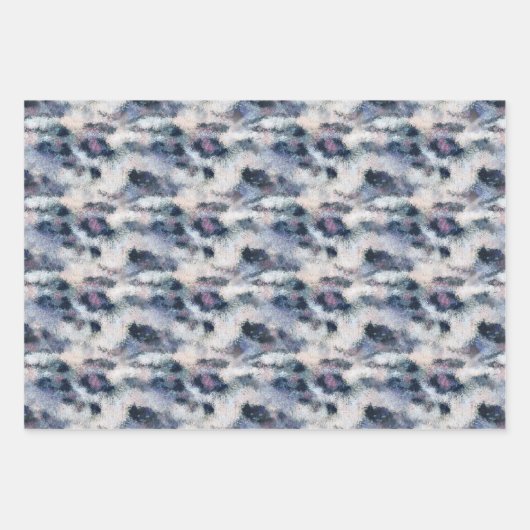 Schneeballmuster für Tiere Geschenkpapier Set (Vorderseite 3)