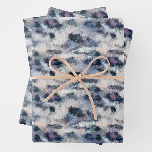 Schneeballmuster für Tiere Geschenkpapier Set (Beispiel)