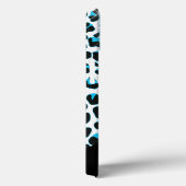 Schneeballmuster mit Glitzer und Monogramm Case-Mate iPhone Hülle (Rückseite / Rechts)