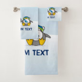 Schneeballpinguine Badhandtuch Set (Insitu)