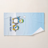 Schneeballpinguine Badhandtuch Set (Handtuch)